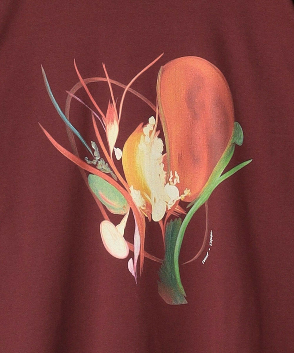 L'EQUIPE Lサイズ（大きいサイズ） 【大きいサイズ】ruteN × L'EQUIPE コラボ長袖Tシャツ ボルドー