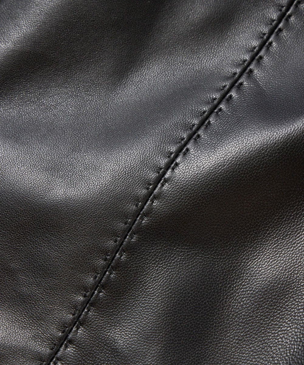MEN'S BIGI クロームタンニングレザージャケット ブラック