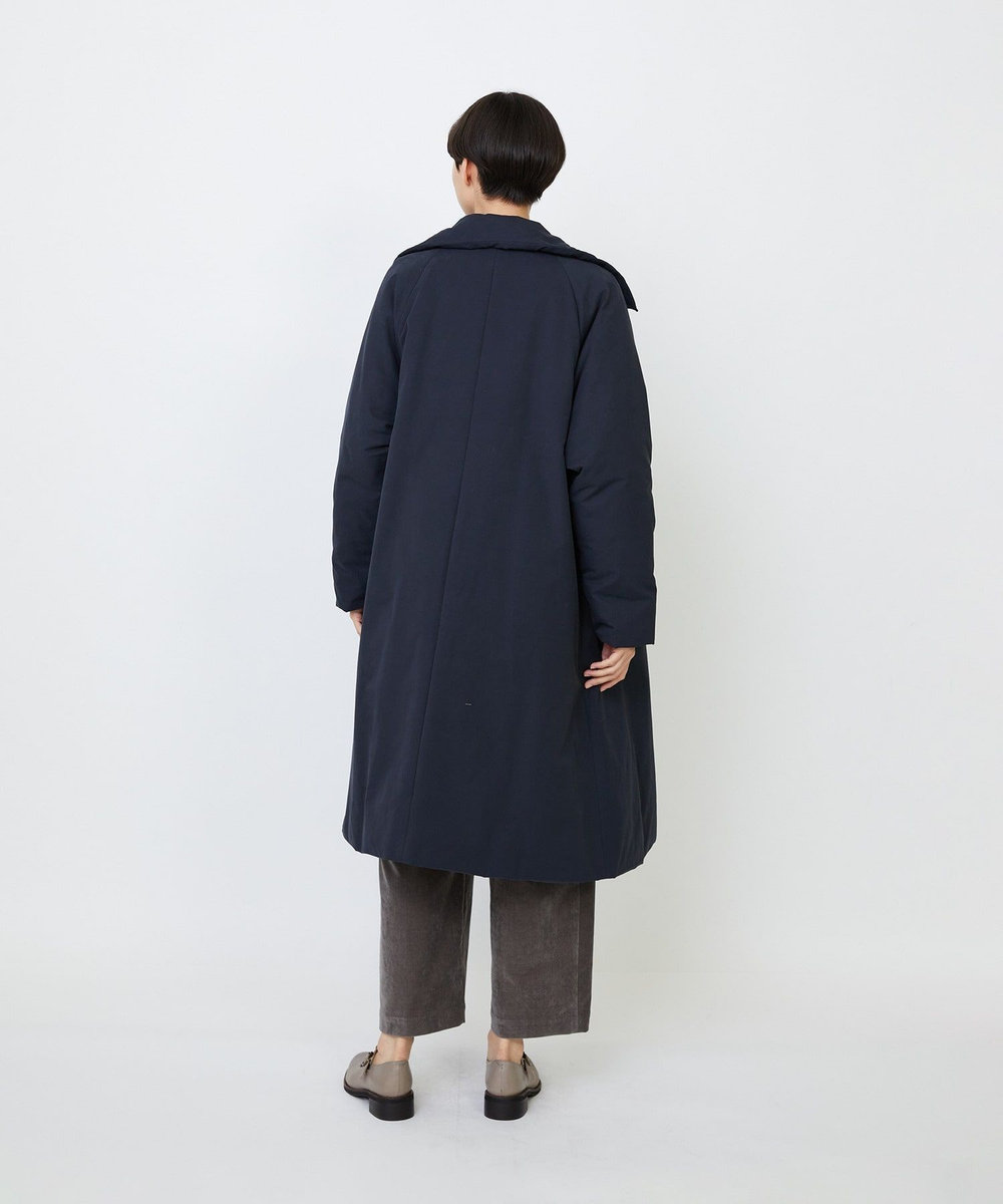 LOISIR リサイクルダウンステンカラーコート ネイビー