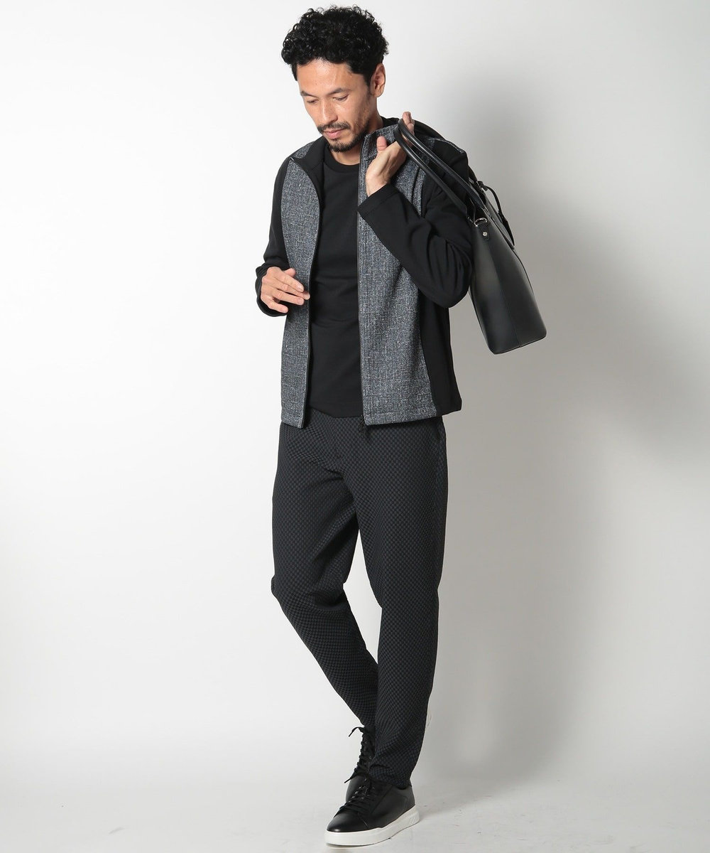 MEN'S BIGI 【SEEKER/シーカー】別注ムラレザー2WAYトートバッグ ブラック