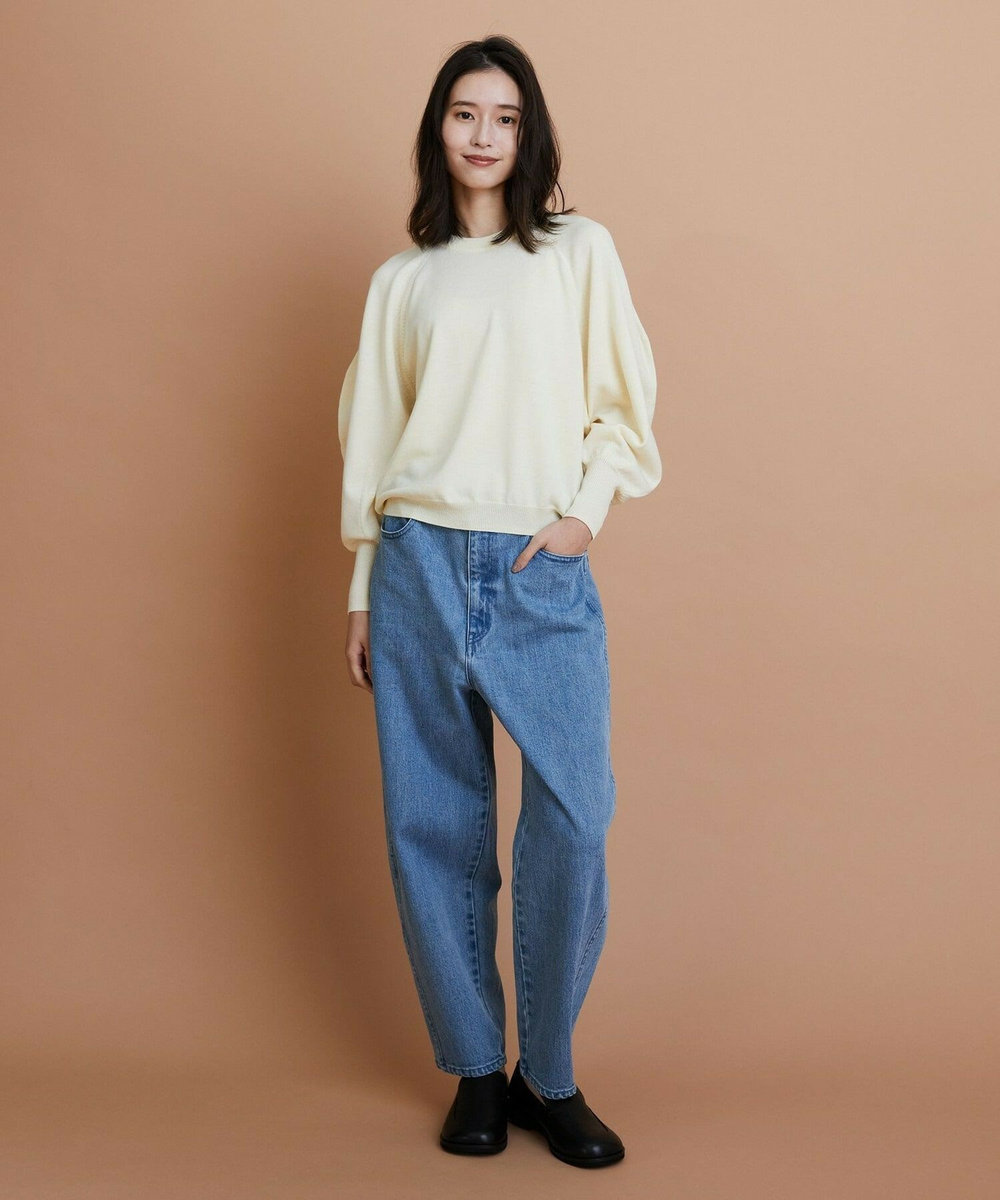 L'EQUIPE GREEN リサイクルコットンデニムパンツ ライトブルー