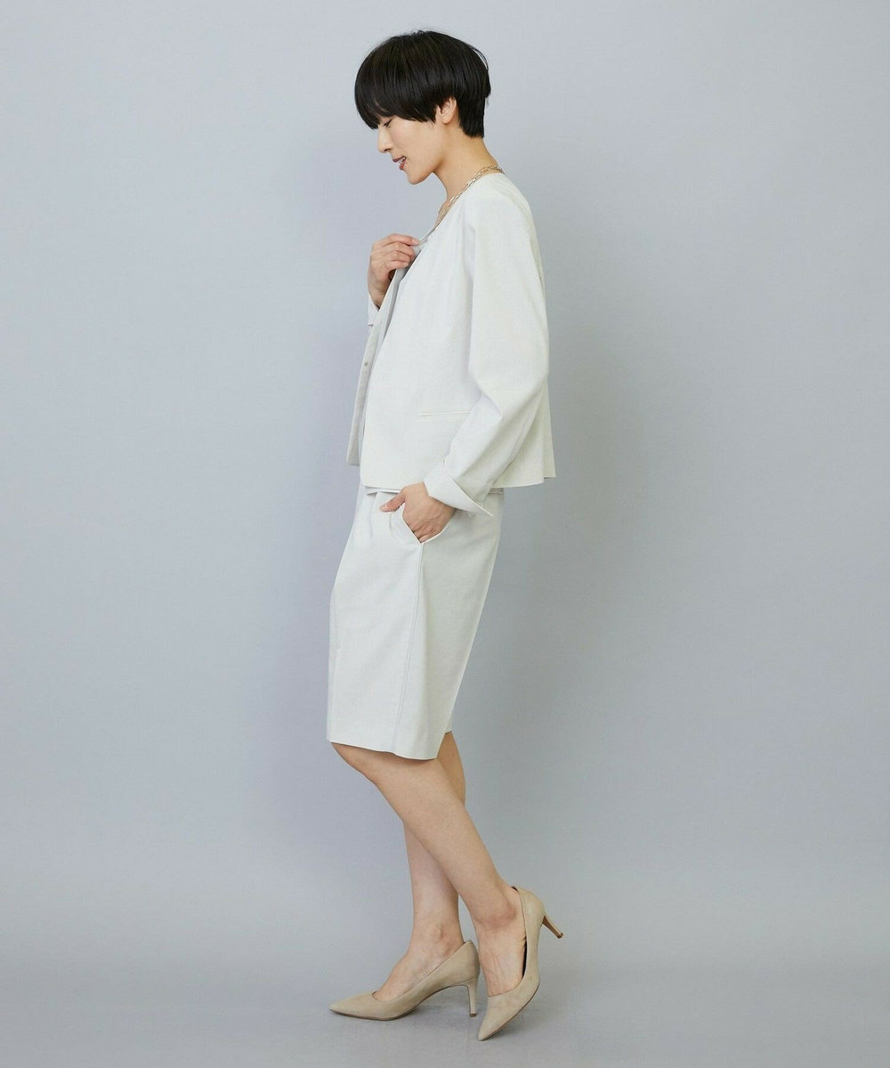 MOGA スタイリスト戸野塚かおるコラボ ドライリネンストレッチショートパンツ キナリ