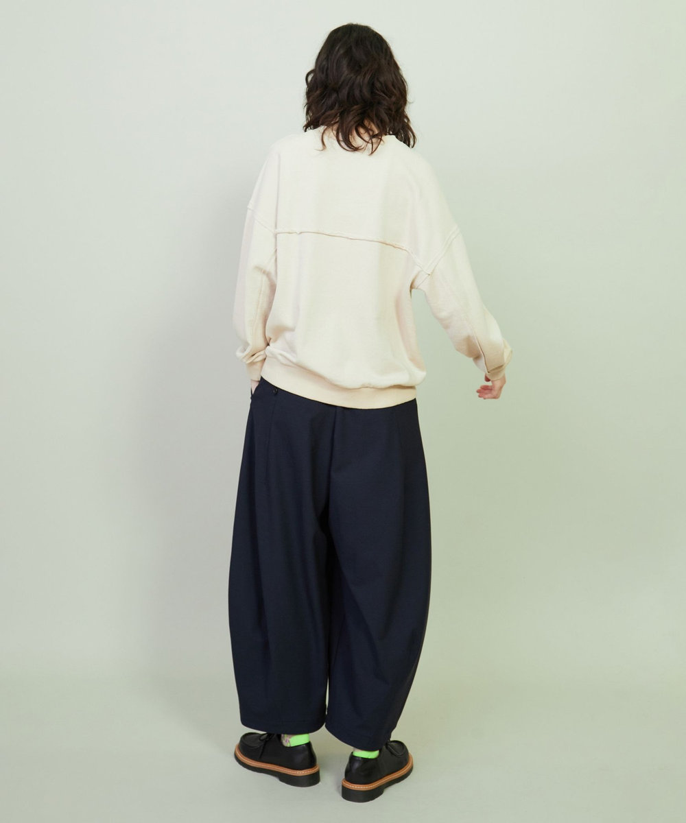 FRAPBOIS ペーパーカッティング スウェット ベージュ