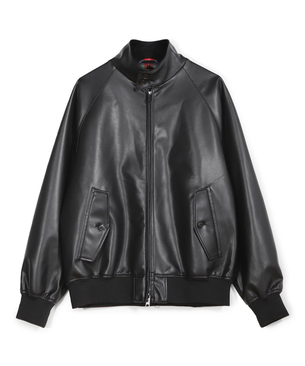 MEN'S BIGI 【BARACUTA/バラクータ】別注フェイクレザーG9ハリントンジャケット ブラック