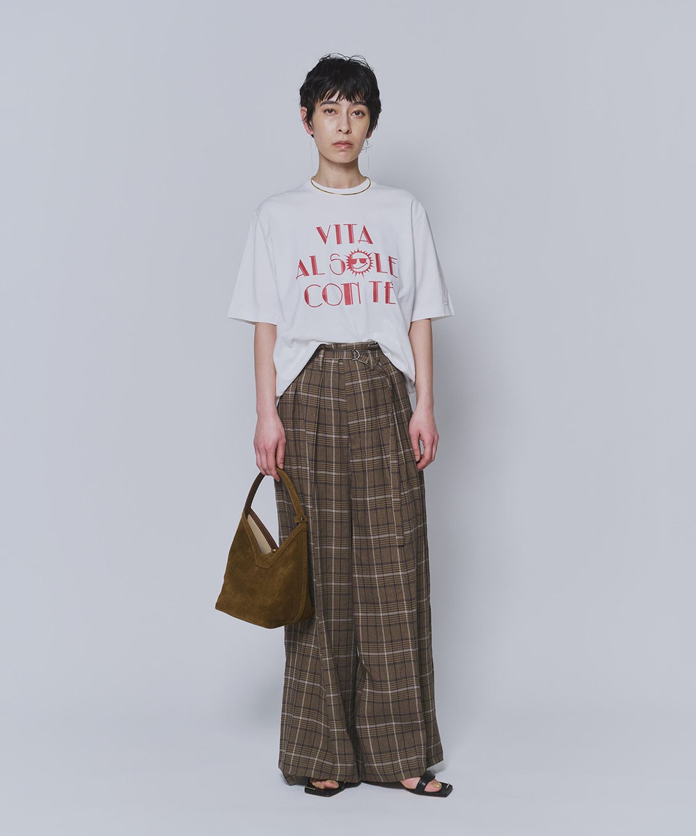 1er Arrondissement ロゴプリントＴシャツ レッド