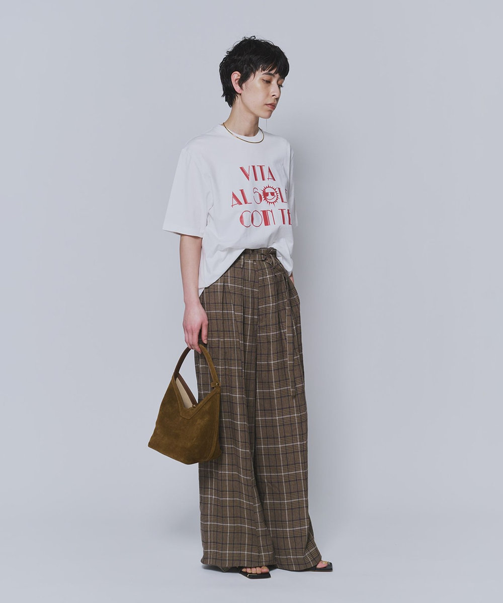 1er Arrondissement ロゴプリントＴシャツ レッド