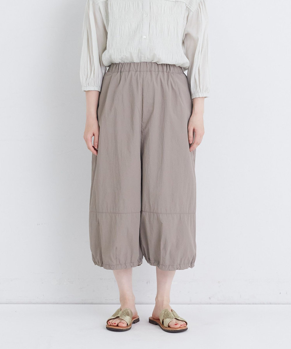 congés payés ADIEU TRISTESSE 【FAVE】ナイロンワイドサルエルパンツ モカ