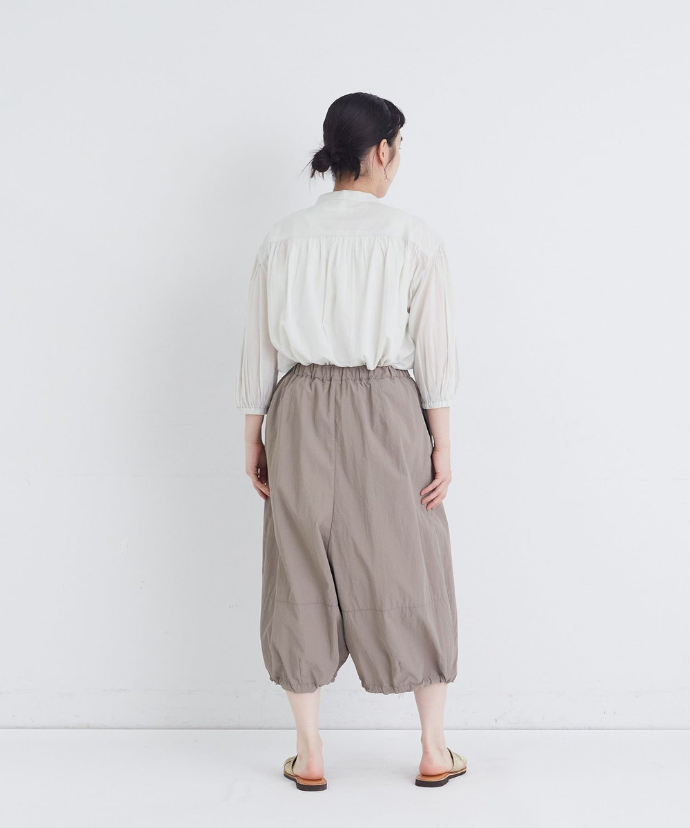 congés payés ADIEU TRISTESSE 【FAVE】ナイロンワイドサルエルパンツ モカ