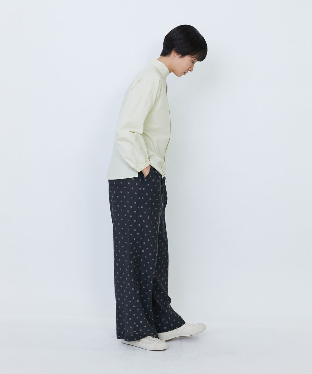 LOISIR デザインカラーブラウス ライム