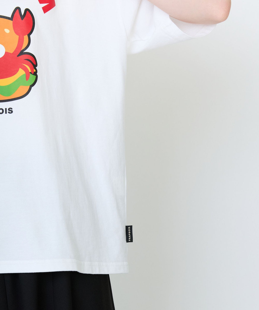FRAPBOIS 《DOMDOMコラボ》バーガーTシャツ ホワイト