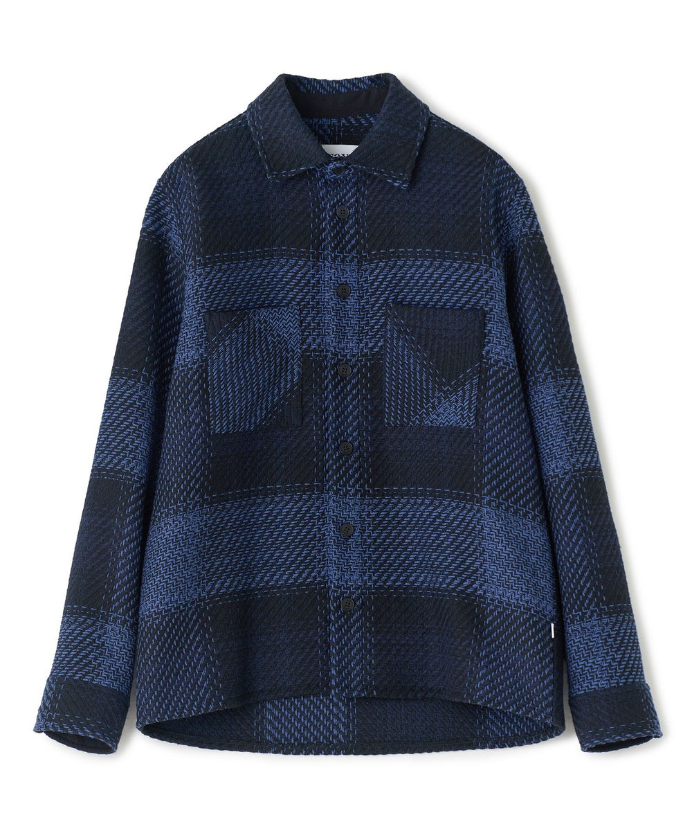 MEN'S BIGI 《別注》WAX LONDON ジャストフィットニットブルゾン グレー系その他