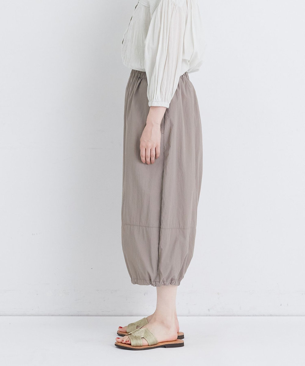 congés payés ADIEU TRISTESSE 【FAVE】ナイロンワイドサルエルパンツ モカ