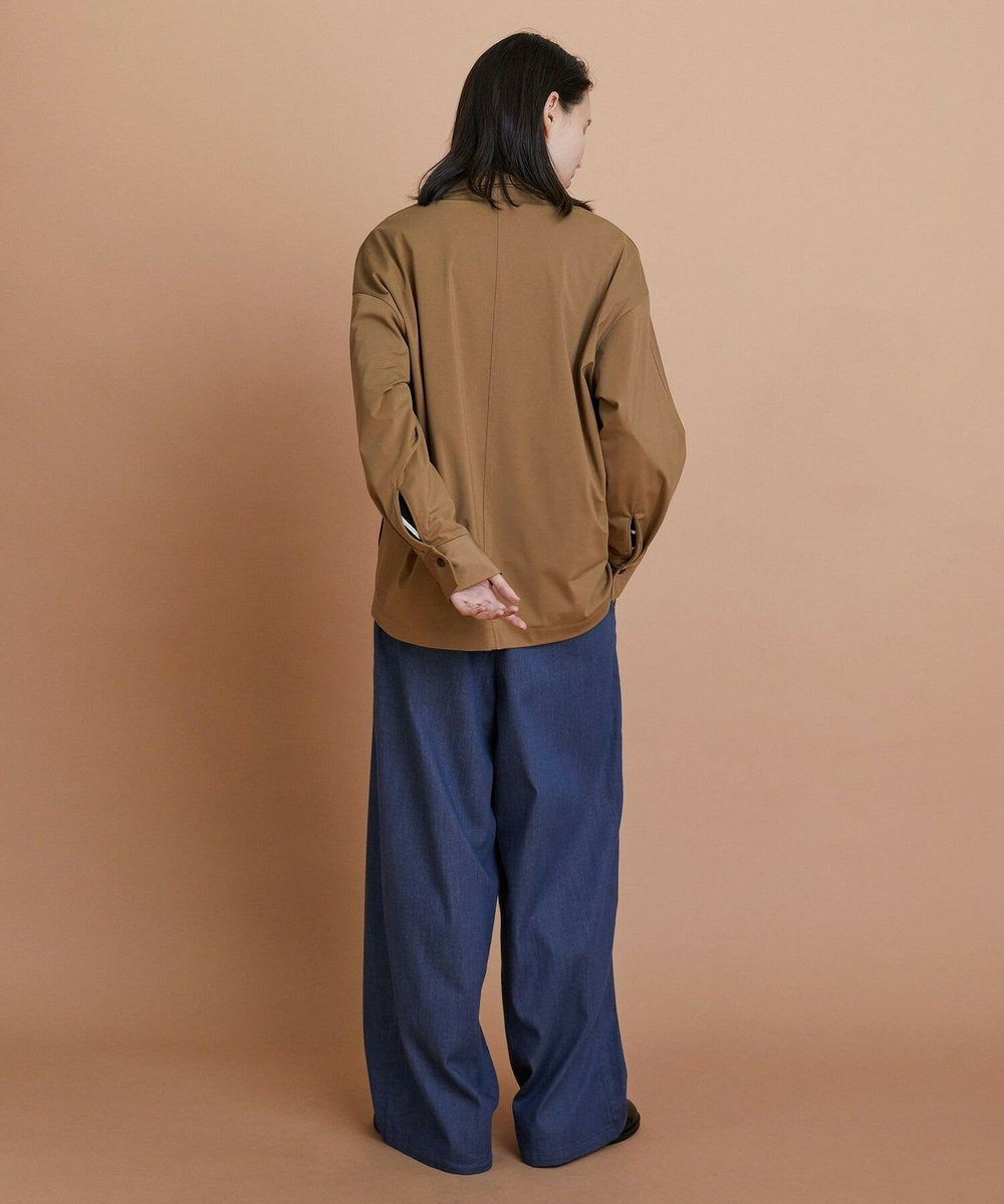 L'EQUIPE ハイカウントジャージジャケット キャメル