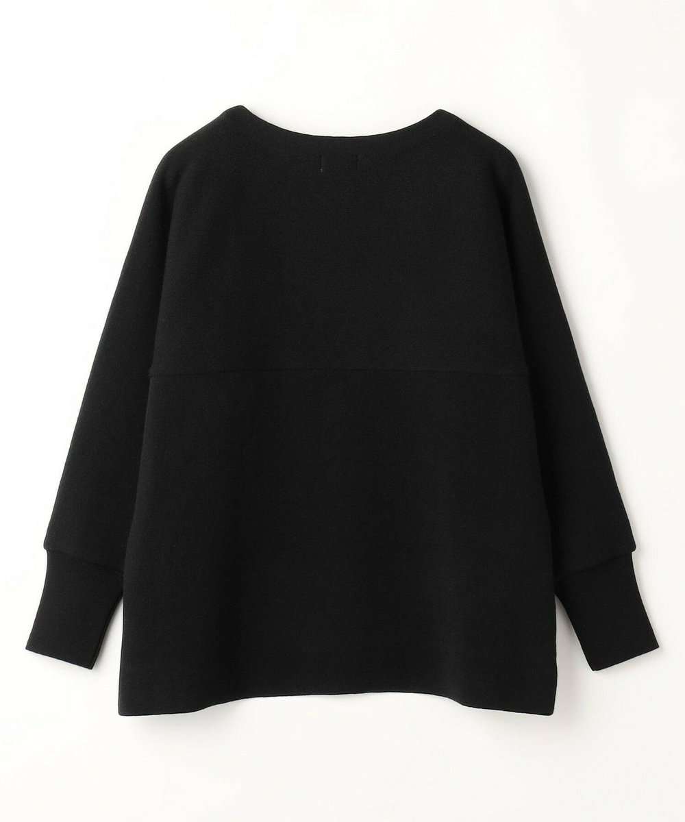MOGA WOOLEN×AMOSSA ドルマンスリーブ配色ニット ブラック系その他