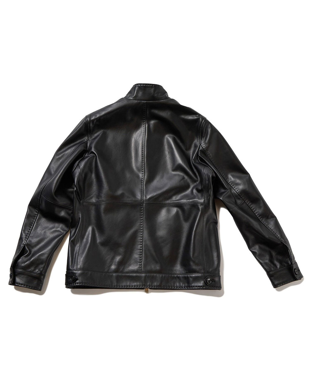 MEN'S BIGI クロームタンニングレザージャケット ブラック