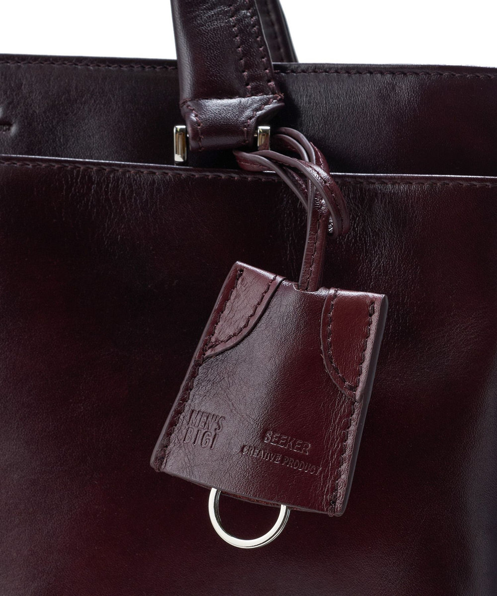 MEN'S BIGI 《別注》SEEKER ムラレザー2WAYブリーフケース ダークブラウン