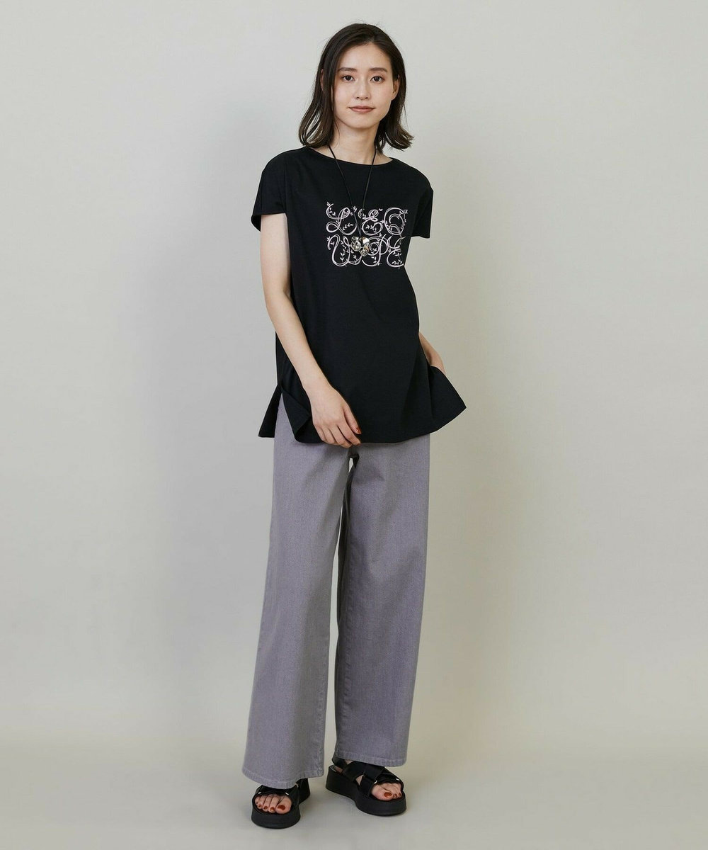 L'EQUIPE Lサイズ（大きいサイズ） 【大きいサイズ】9ozストレッチデニムパンツ グレー