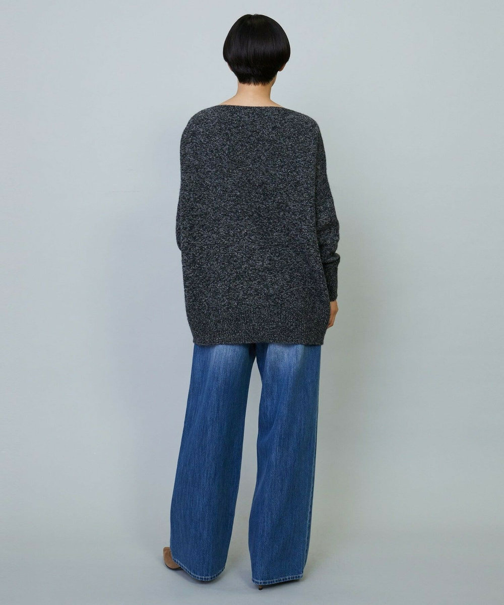 MOGA クーマラム×カシミヤボートネックニット ブラック系その他