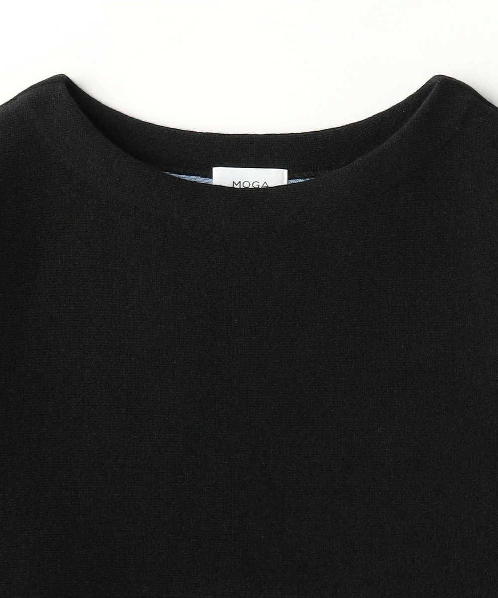 MOGA WOOLEN×AMOSSA ドルマンスリーブ配色ニット ブラック系その他