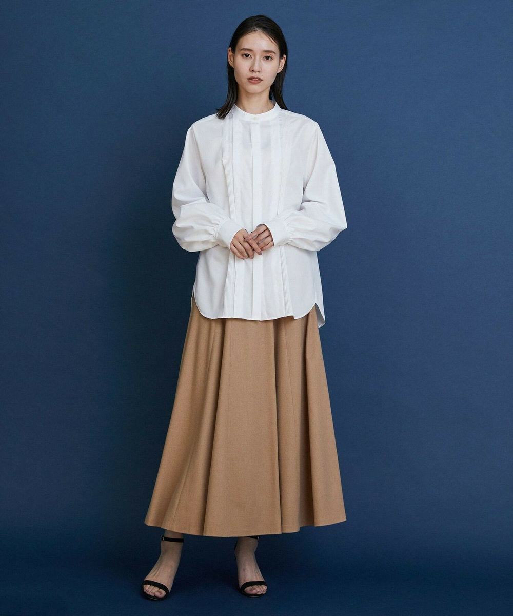 L'EQUIPE COUTURIER スーピマコットンブラウス ホワイト