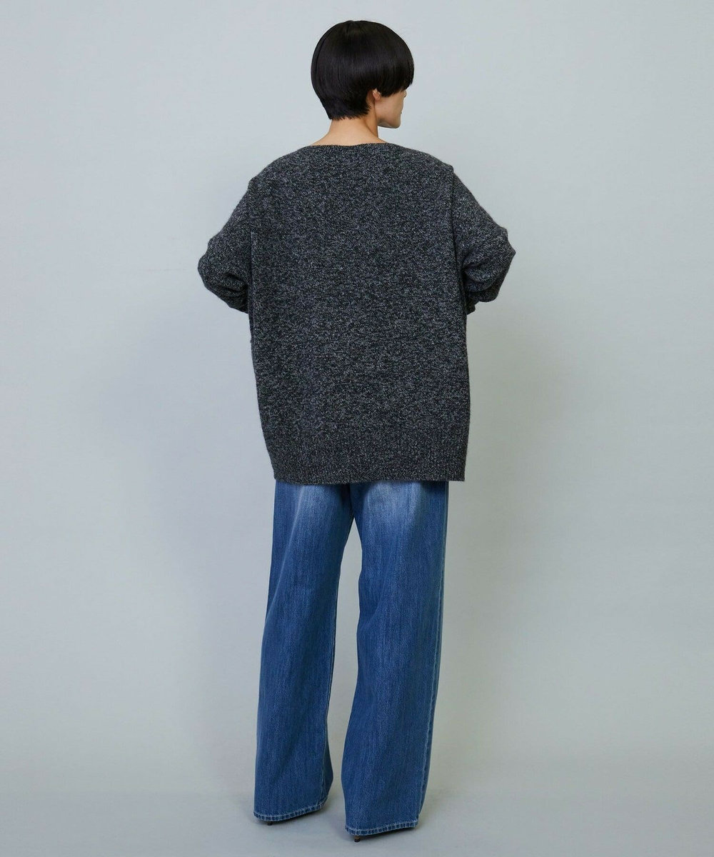 MOGA クーマラム×カシミヤボートネックニット ブラック系その他
