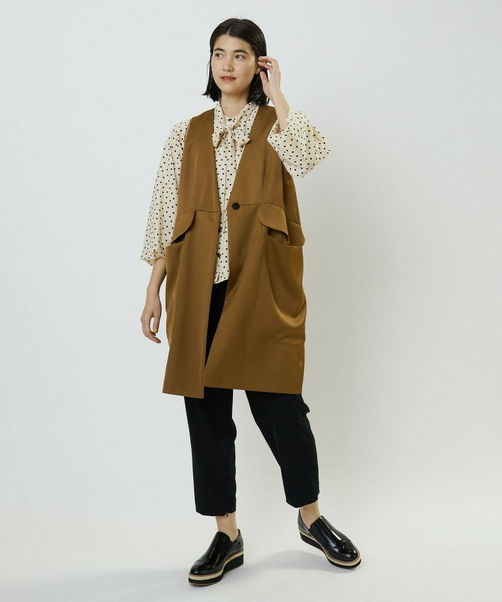 L'EQUIPE サテンジレ キャメル