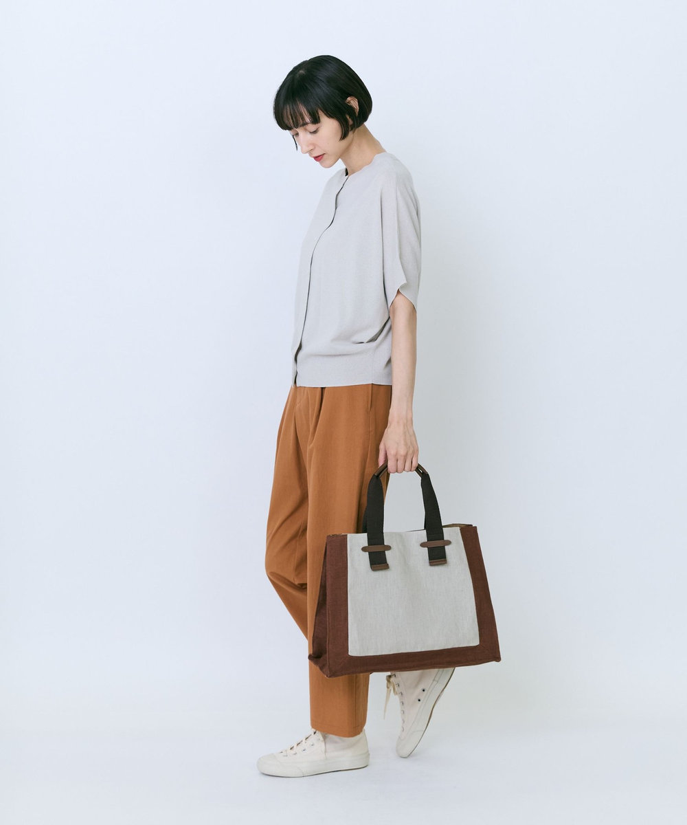 LOISIR 額縁配色バッグ ベージュ系その他