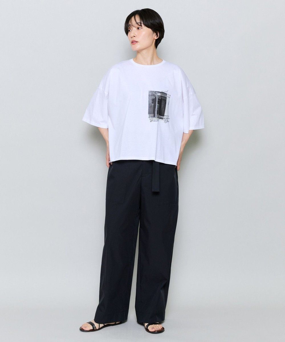 MOGA タイプライターバイオセミワイドパンツ ブラック