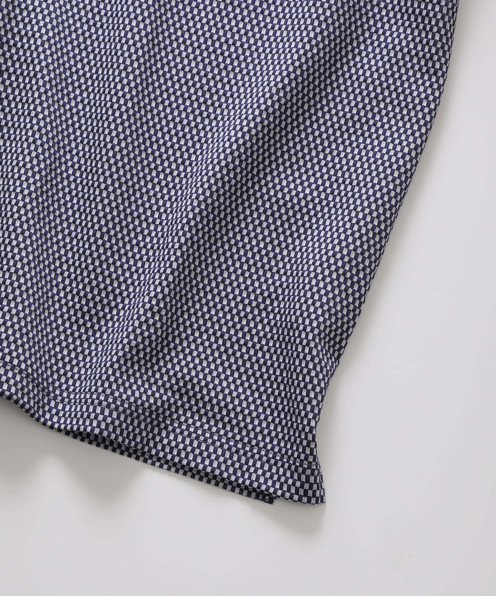 MEN'S BIGI 【ACTIVE TAILOR】COOL MAXサッカー織りワンピースカラーポロシャツ ブルー