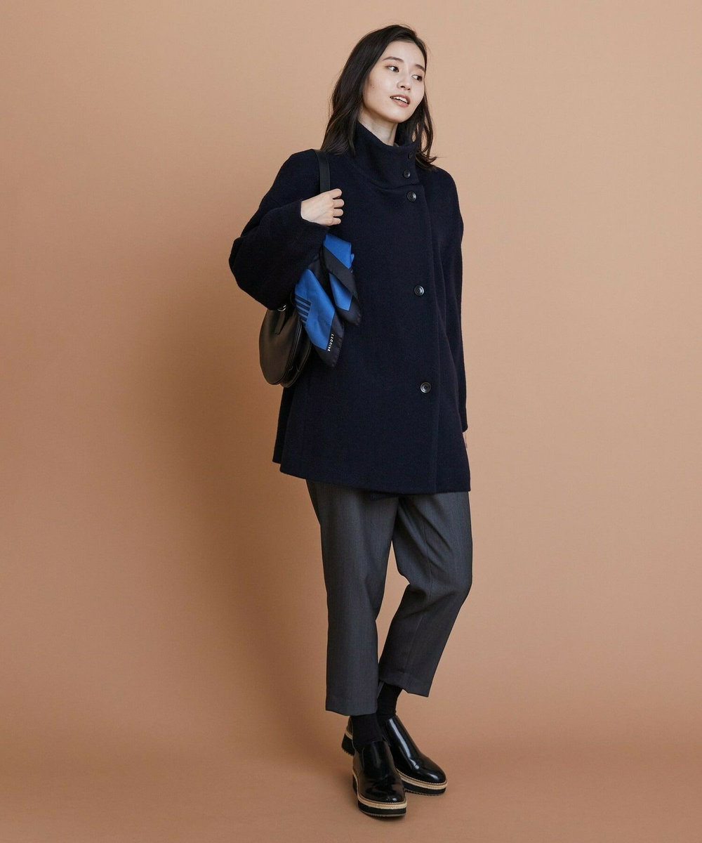 L'EQUIPE シャギーコート ネイビー
