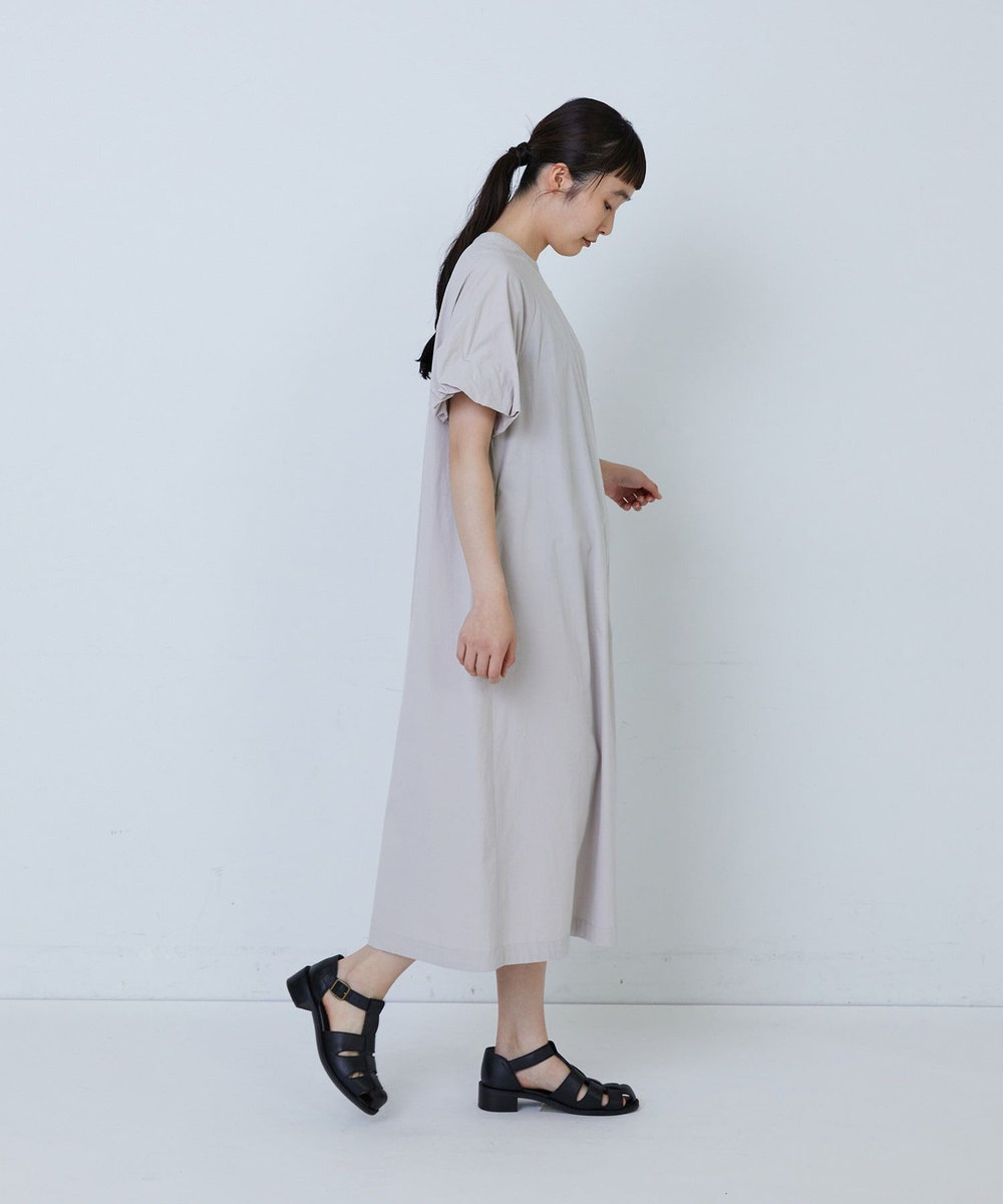 LOISIR 【MTサイズ有り】コットンワッシャーローンバルーンスリーブワンピース ベージュ系その他