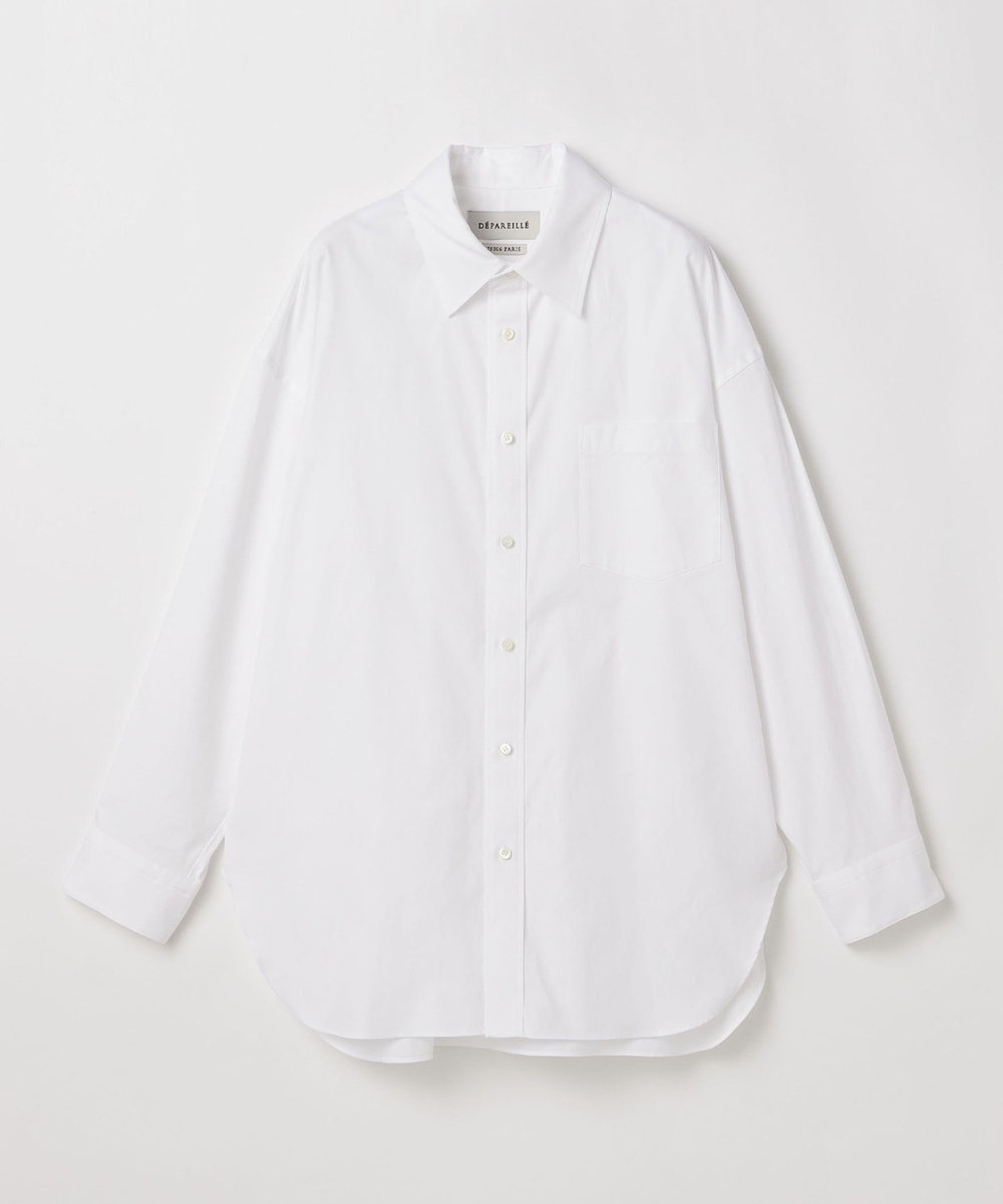 DÉPAREILLÉ BROAD BOW SHIRT / ブロードボウシャツ ホワイト