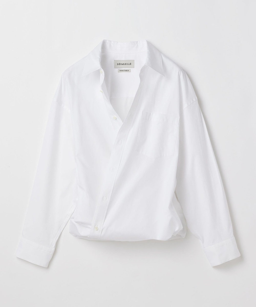 DÉPAREILLÉ BROAD BOW SHIRT / ブロードボウシャツ ホワイト