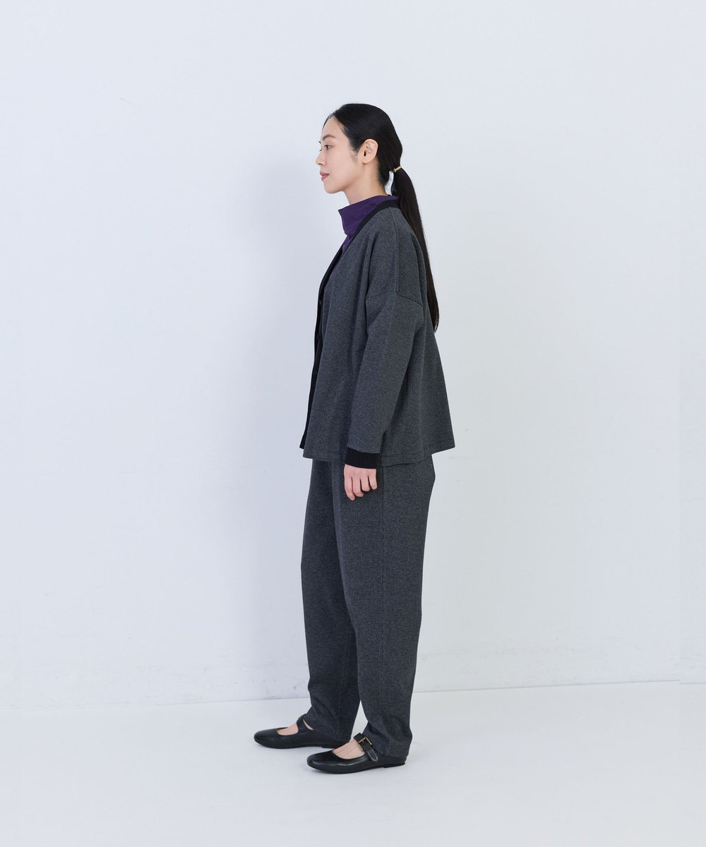 congés payés ADIEU TRISTESSE コットンポンチタックパンツ チャコールグレー