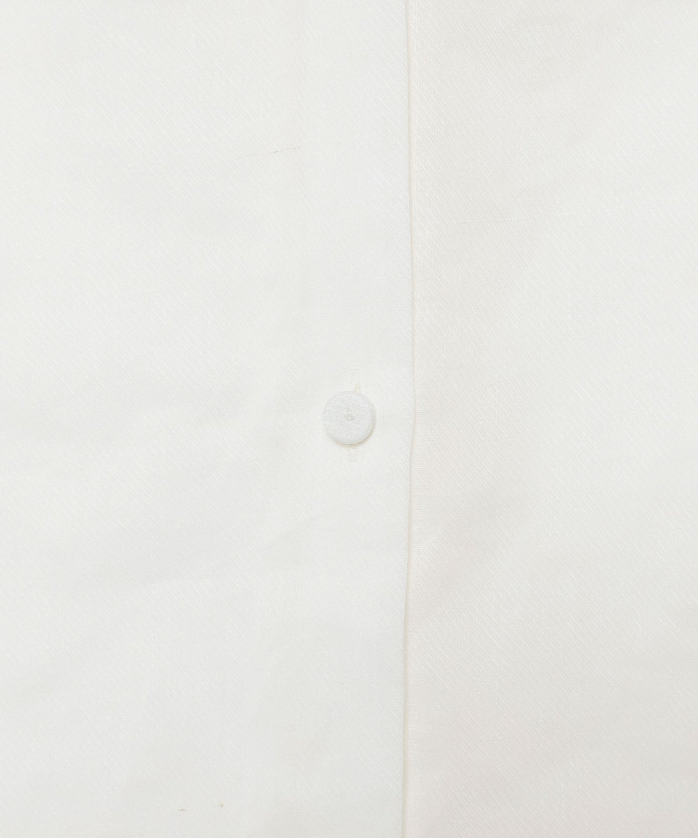 DÉPAREILLÉ RAMIE TWILL RUFFLE BLOUSE / ラミーツイルラッフルブラウス ホワイト