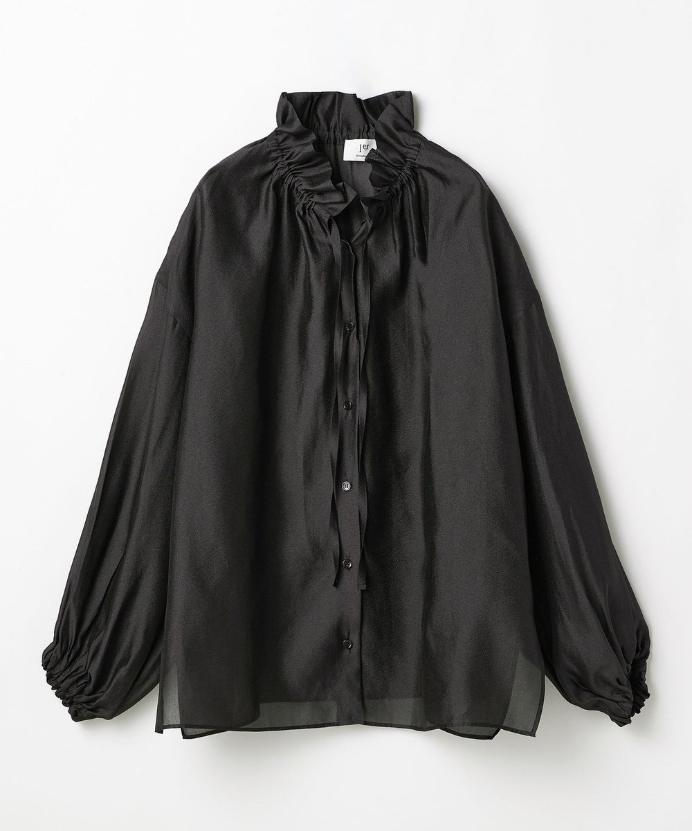 1er Arrondissement ニュアンスブラウス ブラック