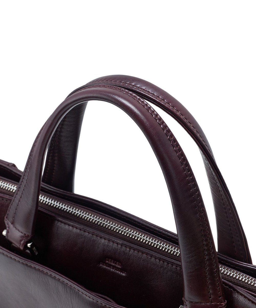 MEN'S BIGI 《別注》SEEKER ムラレザー2WAYブリーフケース ダークブラウン