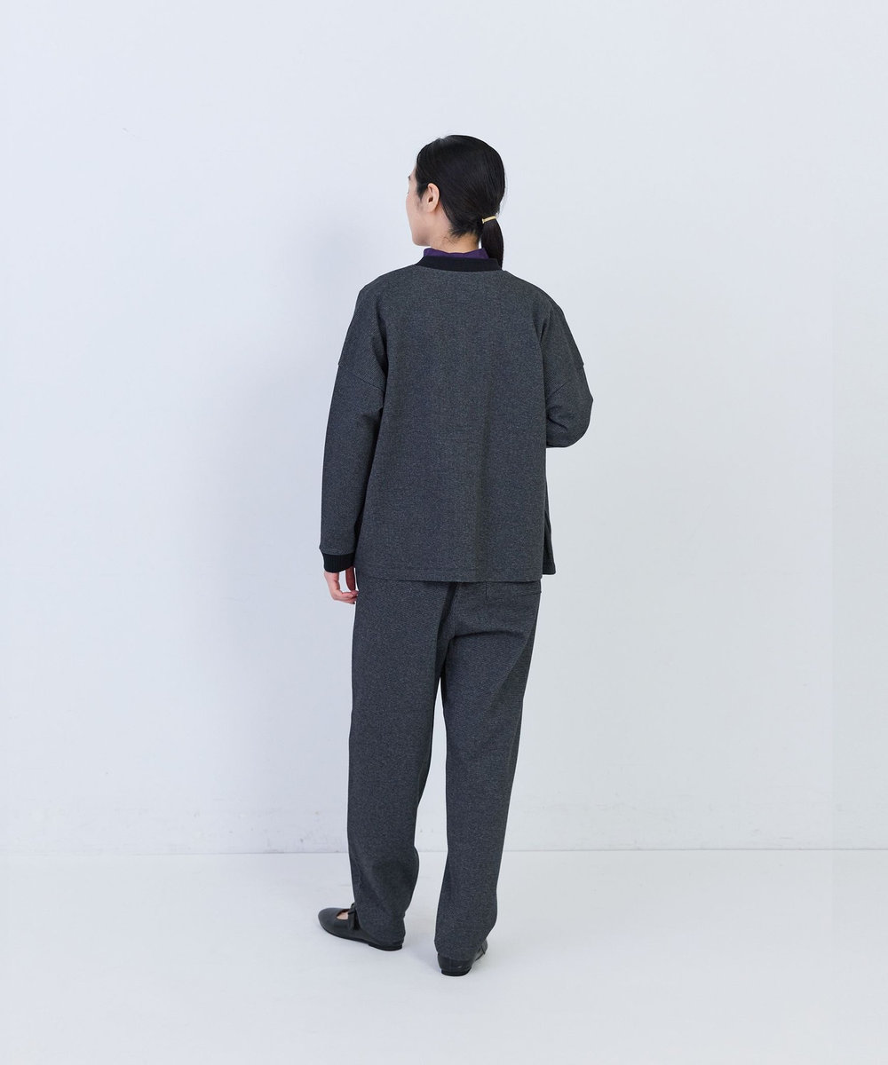 congés payés ADIEU TRISTESSE コットンポンチタックパンツ チャコールグレー