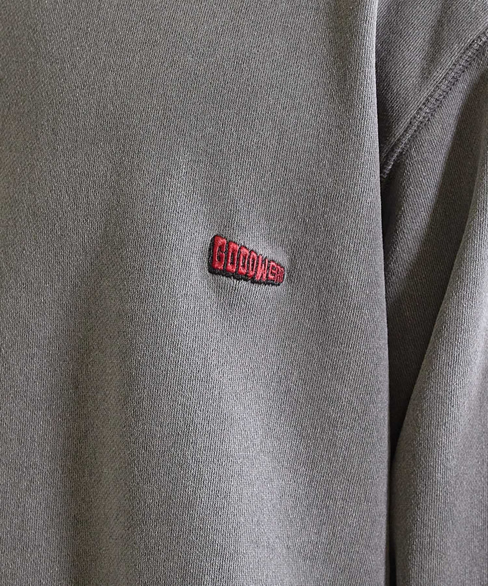 UNION STATION 【Good wear×BARRY McGEE×UNION STATION】ピグメント加工 別注クルーネックスウェット チャコールグレー