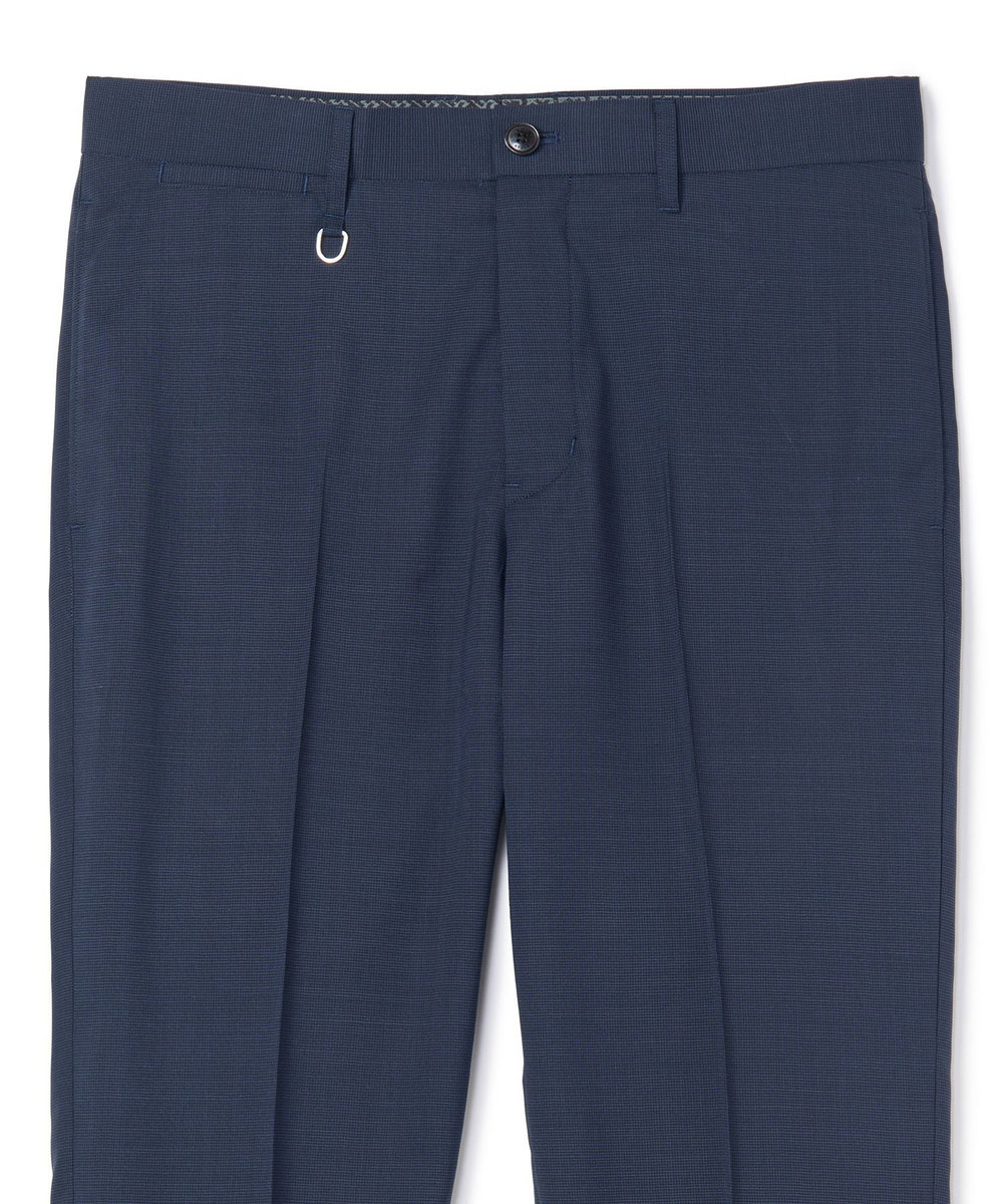 MEN'S BIGI 【COLE HAAN/コール ハーン】別注 サマーサイロフィルウールピンチェックパンツ＜通気性＞ ネイビー