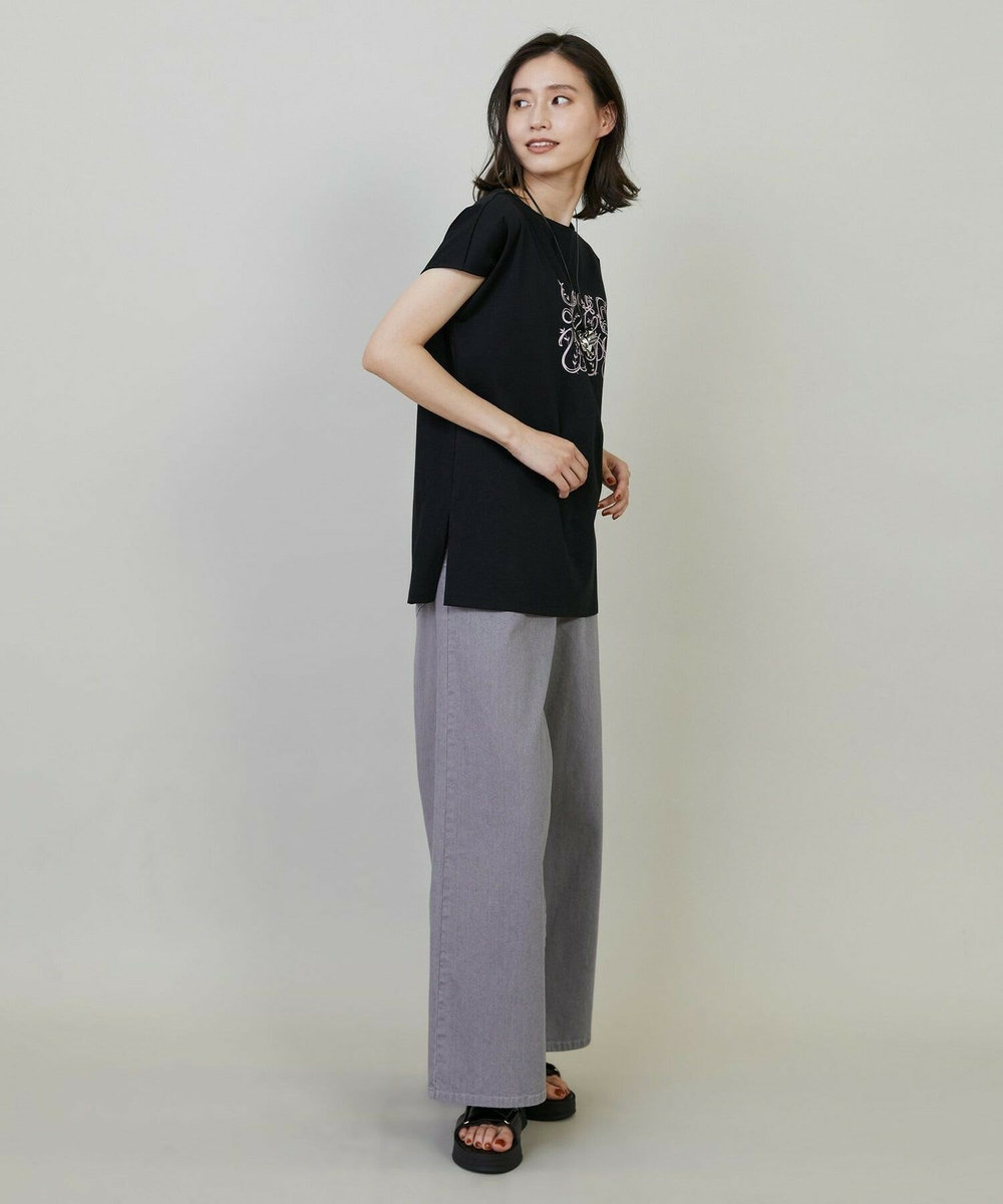 L'EQUIPE Lサイズ（大きいサイズ） 【大きいサイズ】9ozストレッチデニムパンツ グレー