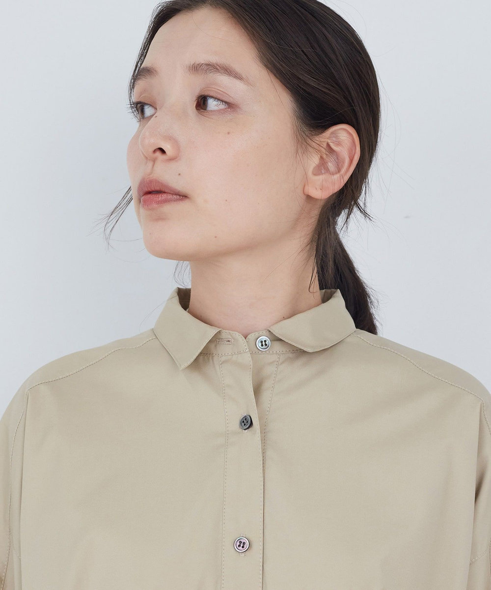 ADIEU TRISTESSE 綿ポリエステルワンピース ベージュ