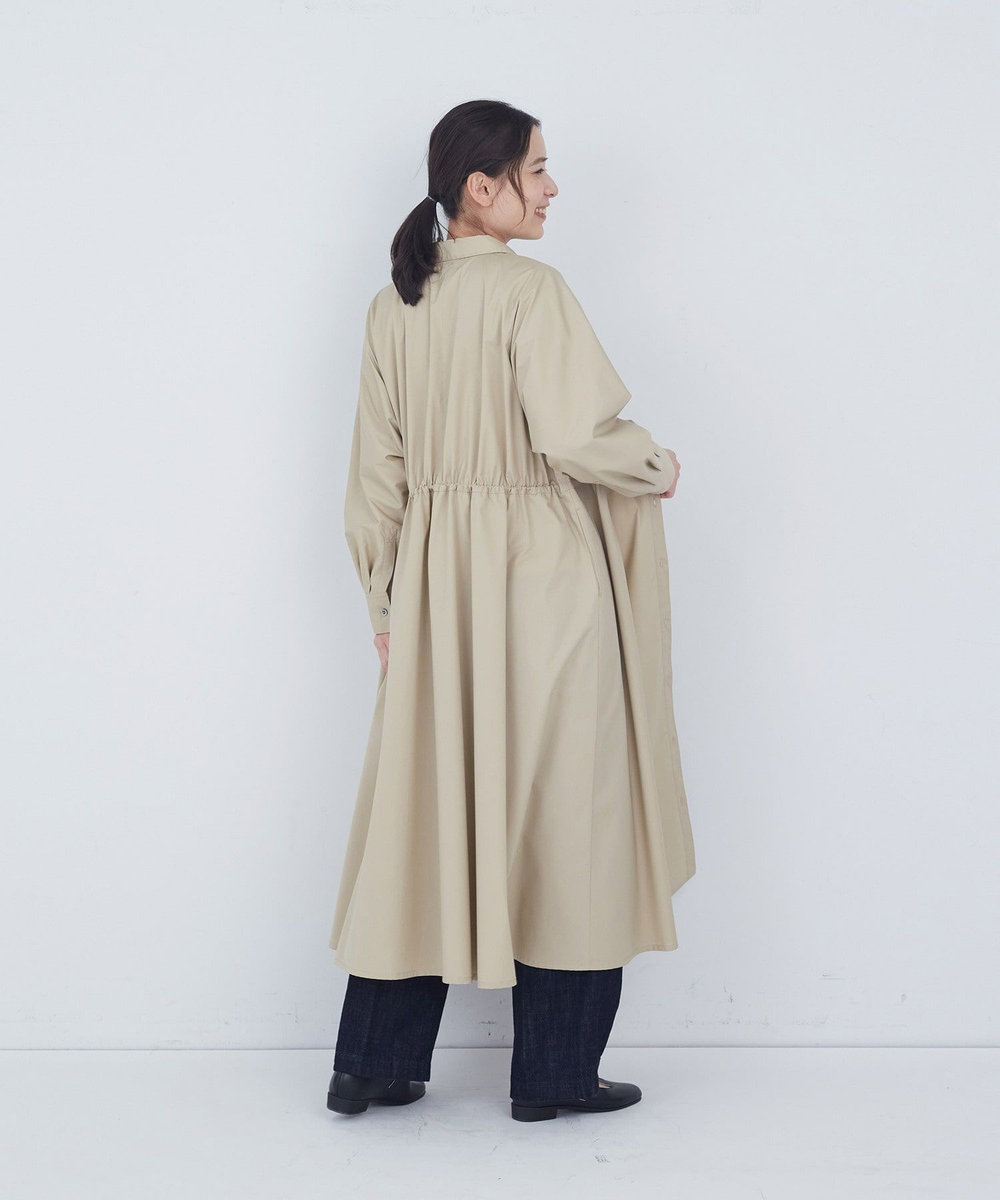 ADIEU TRISTESSE 綿ポリエステルワンピース ベージュ