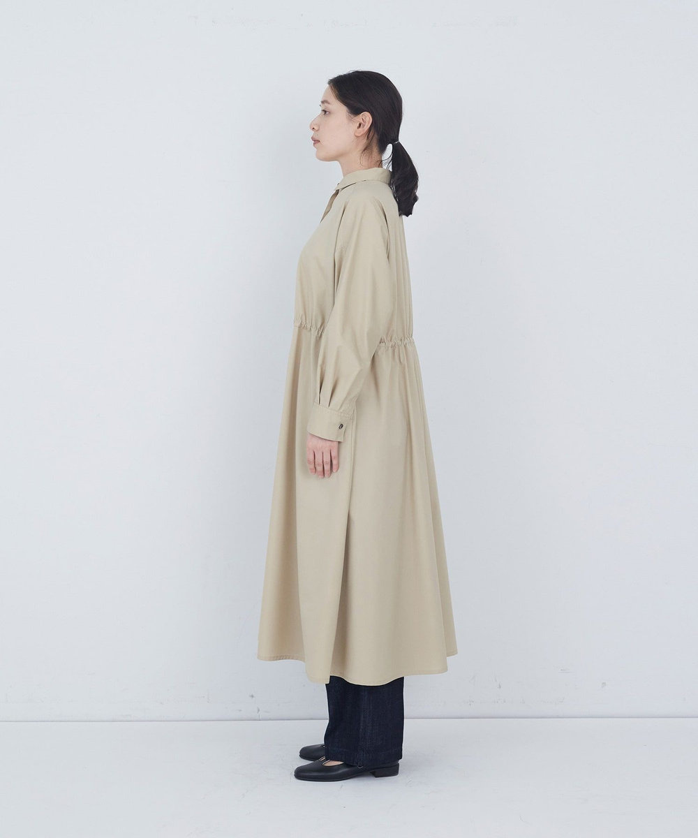 ADIEU TRISTESSE 綿ポリエステルワンピース ベージュ