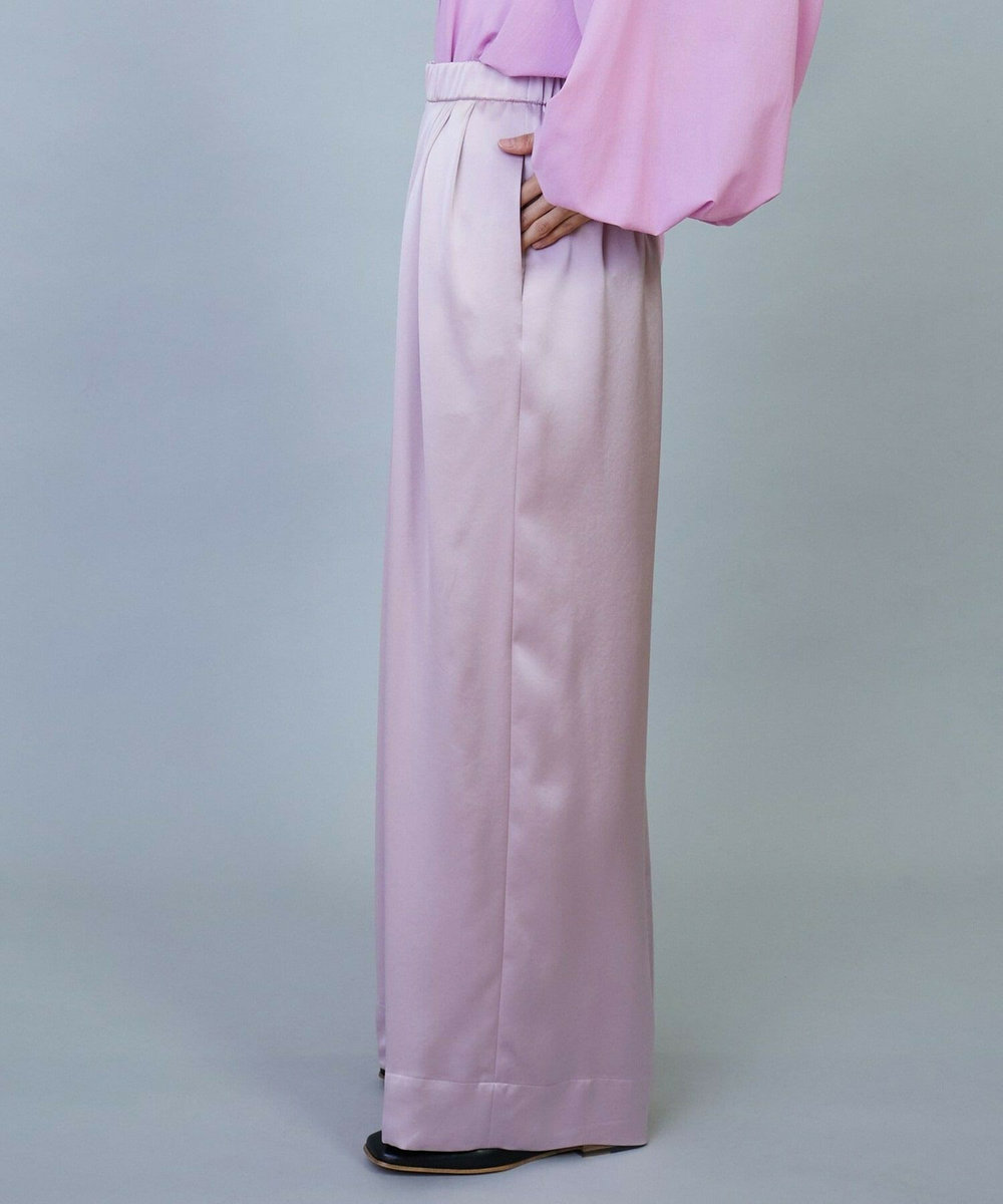 MOGA ソアパールサテンワイドパンツ ピンク