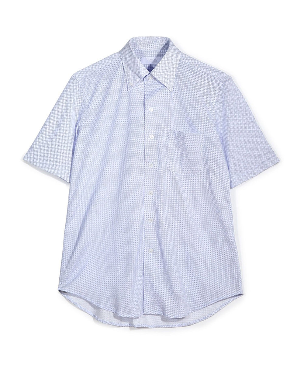 MEN'S BIGI 【ACTIVE TAILOR】 コットンドレスハーフスリーブシャツ ブルー系その他