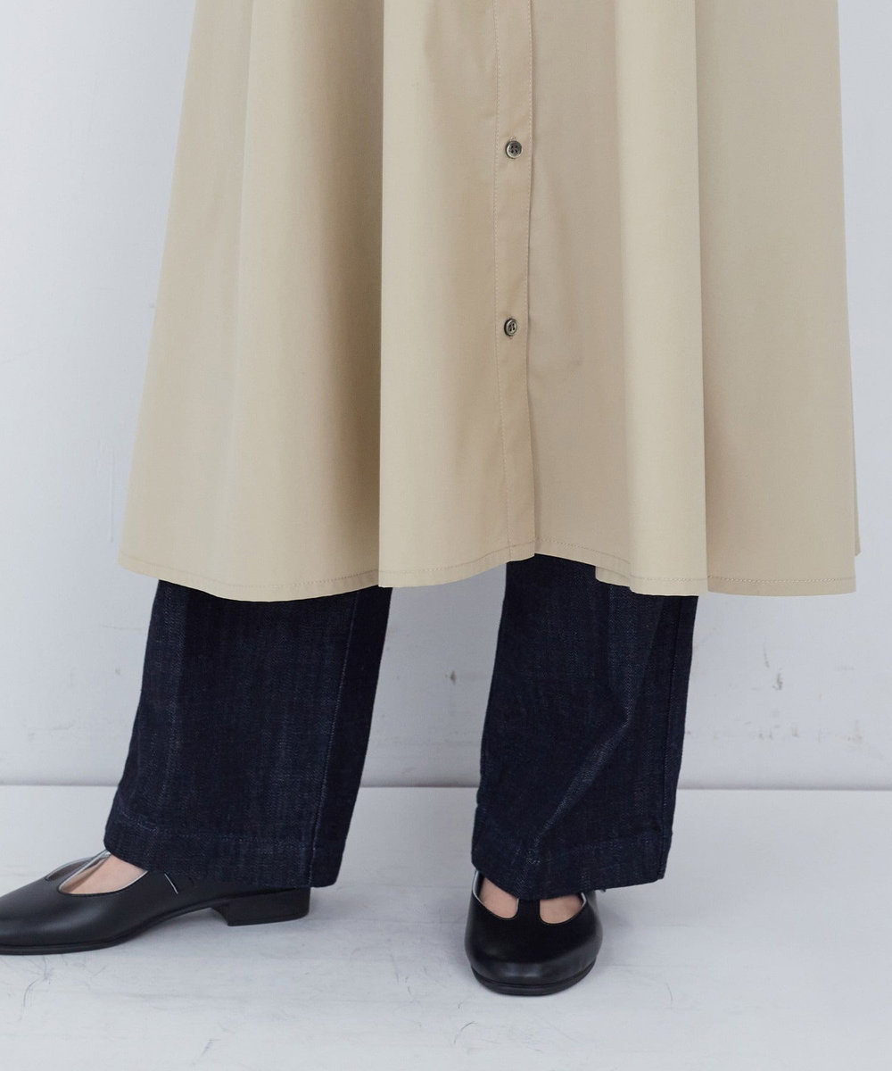 ADIEU TRISTESSE 綿ポリエステルワンピース ベージュ