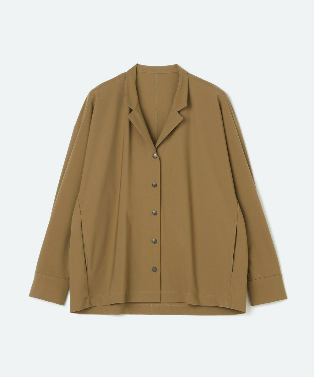L'EQUIPE ハイカウントジャージジャケット キャメル