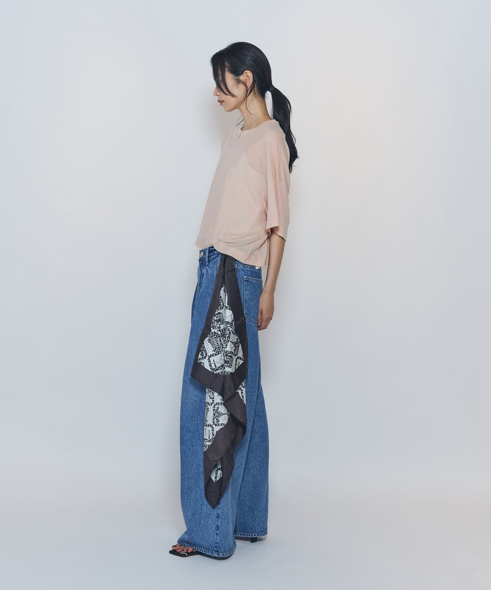 1er Arrondissement ＜upper hights / アッパーハイツ＞"SHORELINE WIDE TEE"カットソー ピンク
