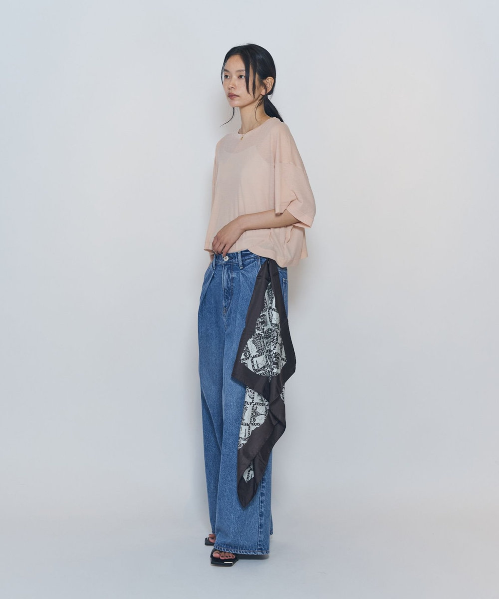 1er Arrondissement ＜upper hights / アッパーハイツ＞"SHORELINE WIDE TEE"カットソー ピンク